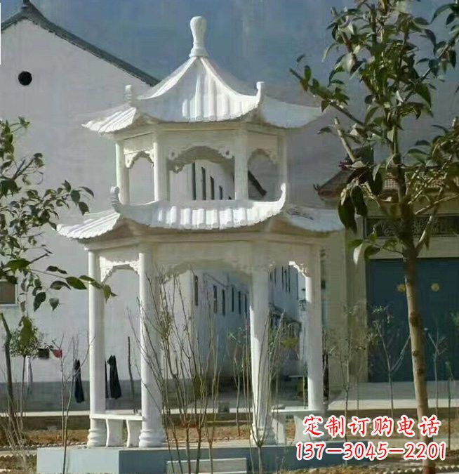 内江汉白玉凉亭雕塑,为您打造完美的艺术空间