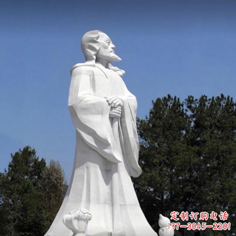 内江汉白玉陶渊明石雕,中国历史文化人物古代著名田园诗人