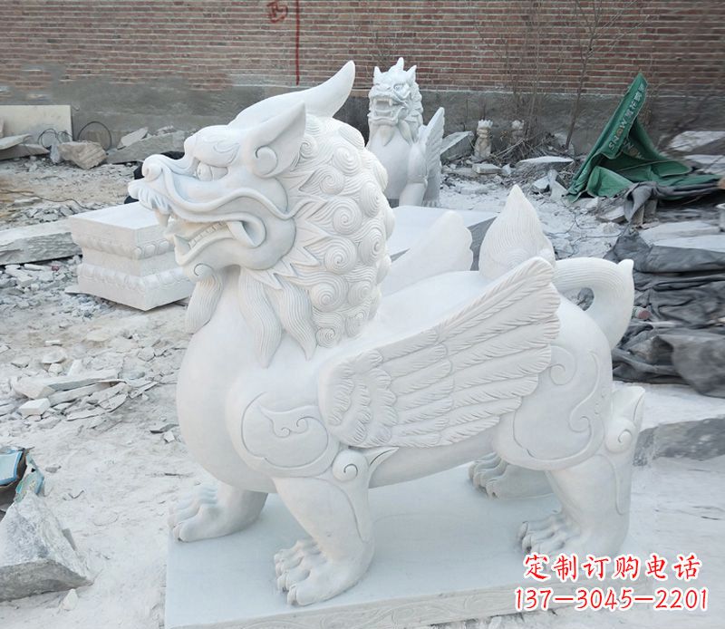内江品质卓越的汉白玉独角兽雕塑