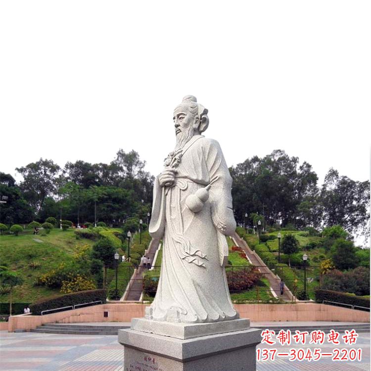 内江张仲景石雕雕塑,精工细作,传承古代文化