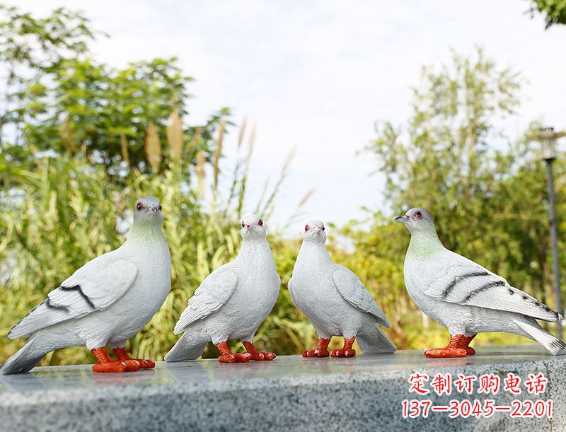 内江中领雕塑-象征和平的标志之鸽