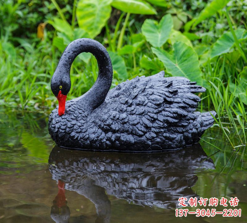 内江优美雕塑,精致天鹅雕塑