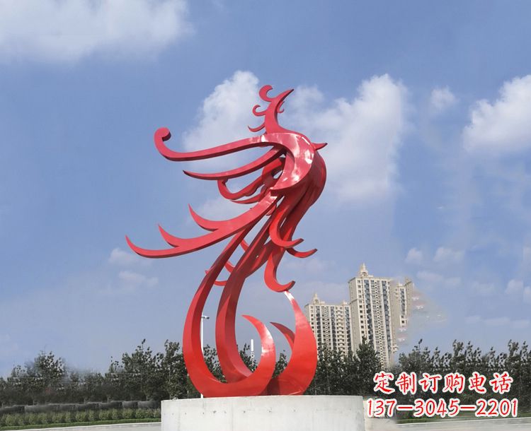 内江领雕塑凤凰户外园林广场景观动物雕塑