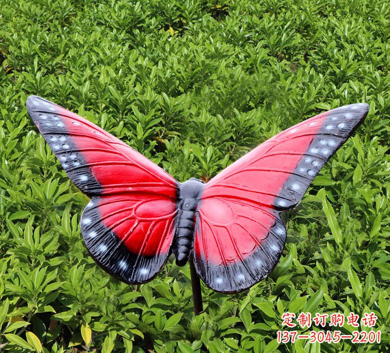 内江红色玻璃钢蝴蝶雕塑