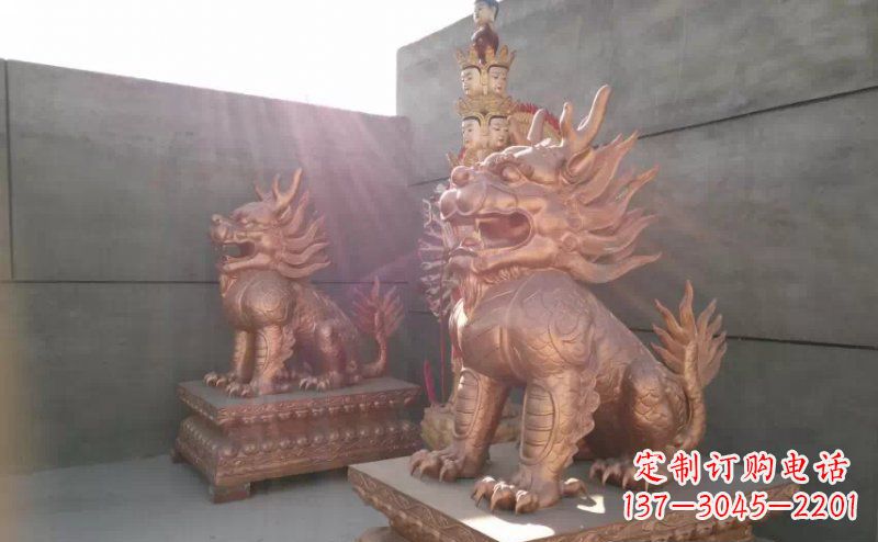 内江红铜麒麟-财富吉祥之神