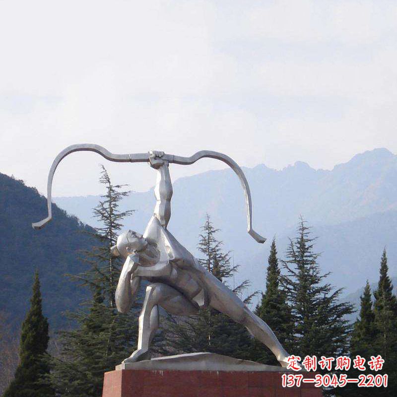 内江后羿雕塑,不锈钢雕塑制作&定制