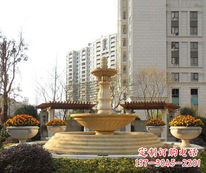内江户外多层喷泉石雕 (2)