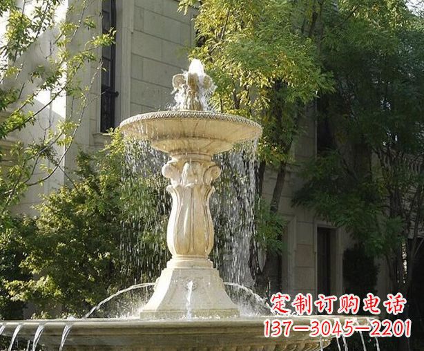 内江户外石雕多层喷泉