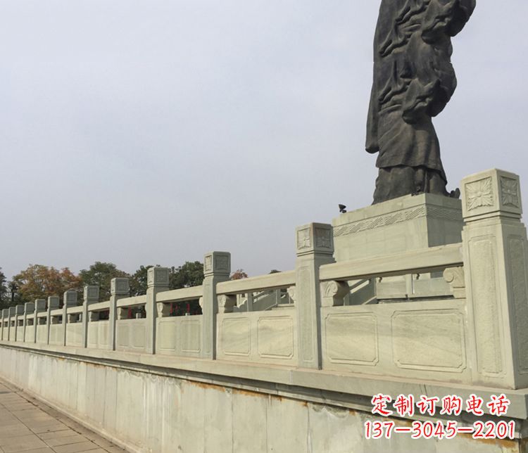 内江护城河大理石栏板石雕 (3)