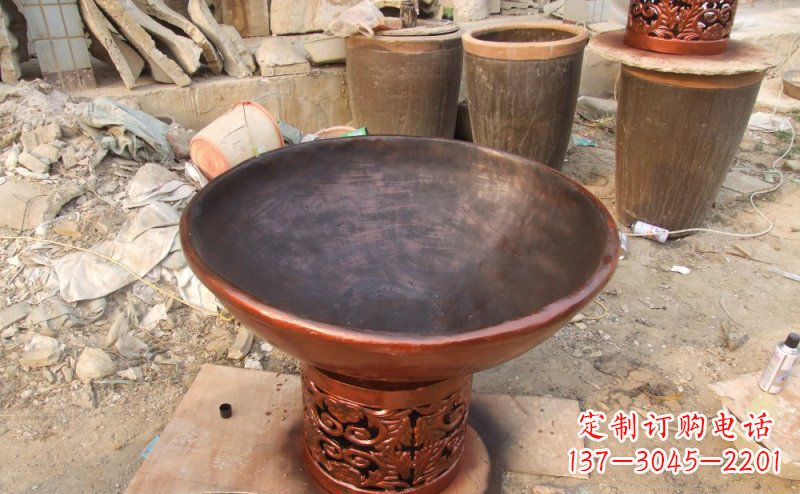 内江花盆公园景观铜雕