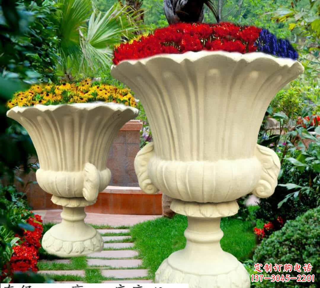 内江花园景观花盆石雕