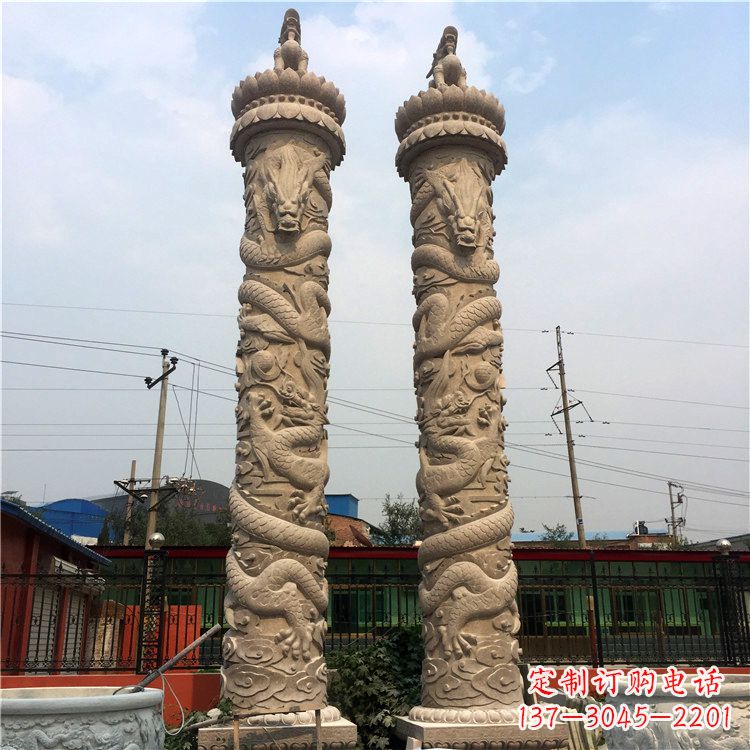 内江中领雕塑华表龙柱,极致艺术精品