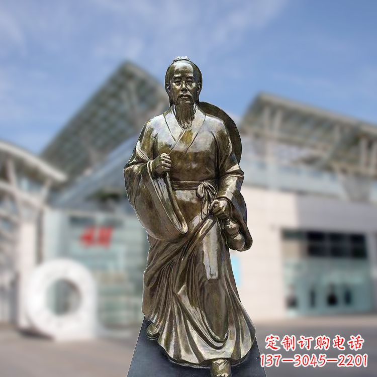 内江华佗仿铜雕塑,雕刻技艺精湛
