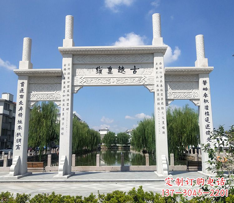 内江华伟石雕牌坊,顶尖定制雕塑