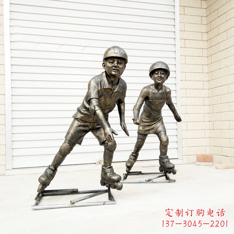 内江中领雕塑:仿铜小孩雕塑