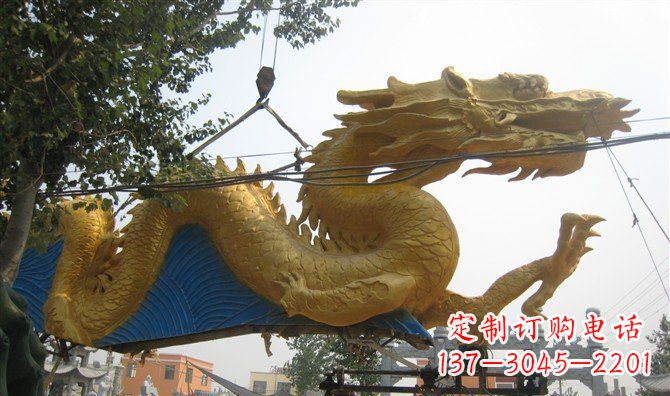 内江黄金龙广场铜雕