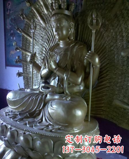 内江黄铜锻造佛像