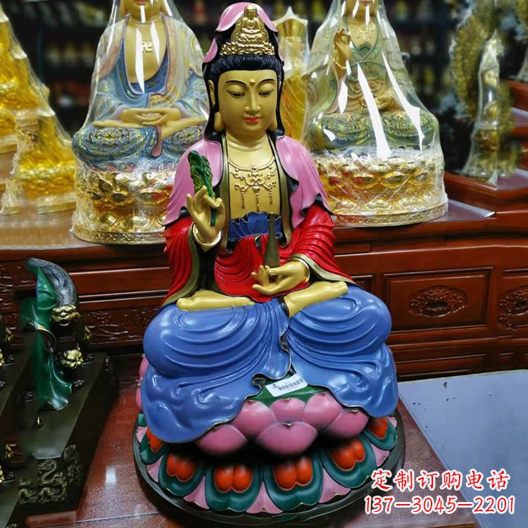 内江黄铜观音雕像,让您的家居增添神秘感
