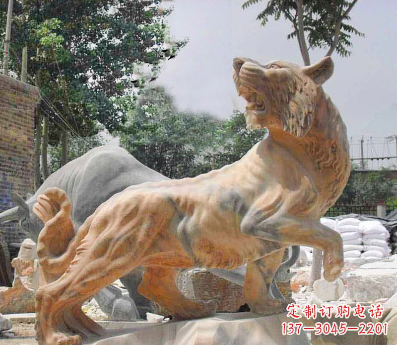 内江回头的老虎石雕