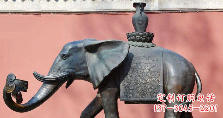内江吉祥大象铜雕