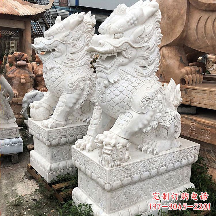 内江财富守护神:吉祥纳福麒麟石雕