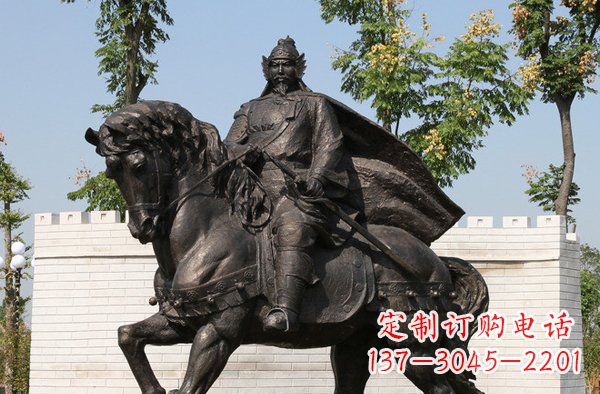内江将军骑马古代人物铜雕