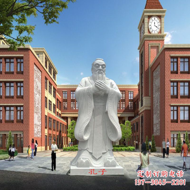 内江高雅&别致的胶州东湖孔子雕像,精美之作