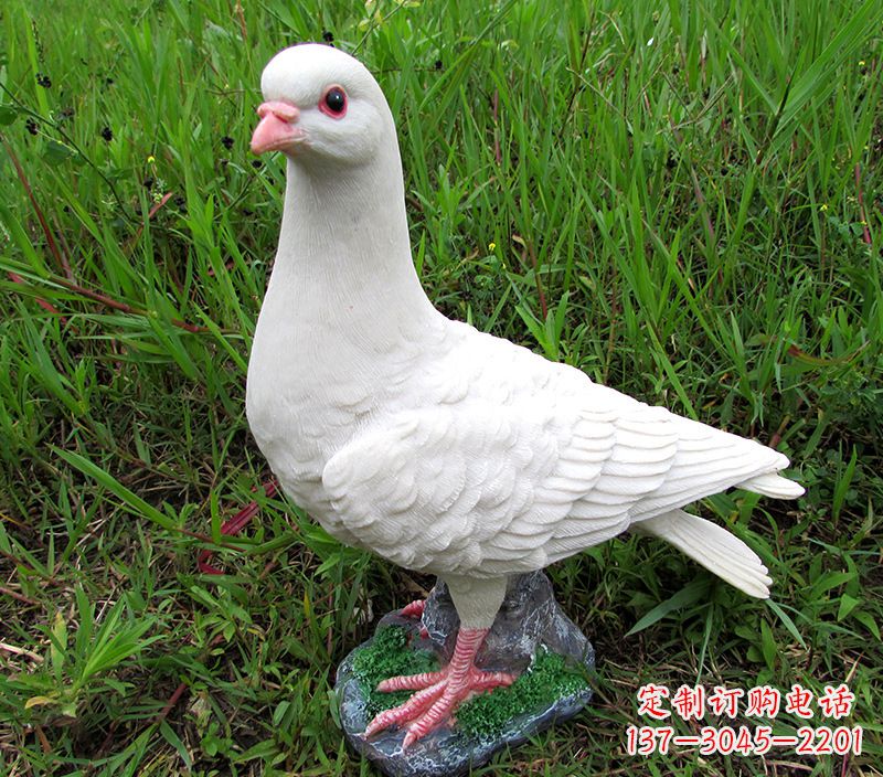 内江角斗士广场鸽子雕塑,象征勇气和坚毅