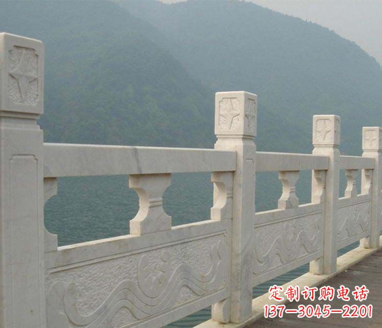 内江景区大理石栏板石雕 (2)