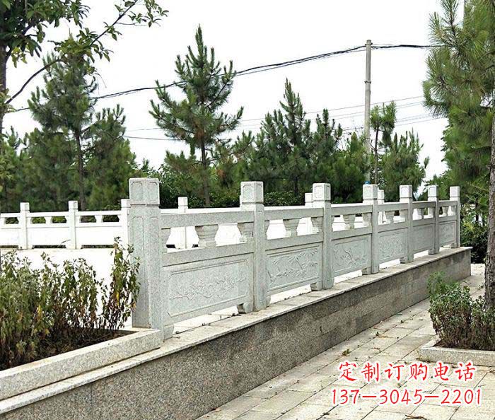 内江景区大理石栏杆石雕_2