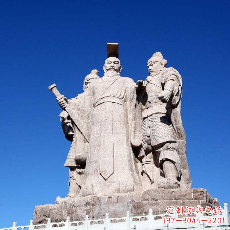 内江景区景点汉武帝刘彻大型石雕景观雕塑