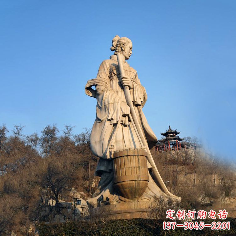 内江景区景点历史名人古代著名美女文姜大型景观雕塑