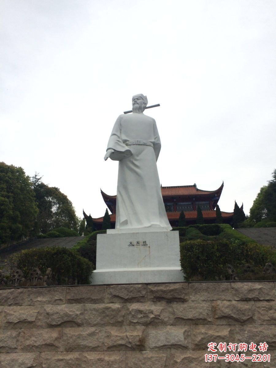 内江景区景点历史名人南宋抗元名臣民族英雄人物汉白玉石雕像