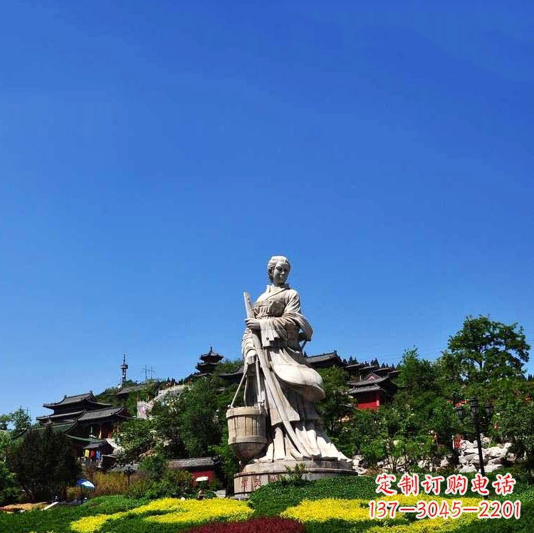 内江美女雕塑,用精美石料表现传统美