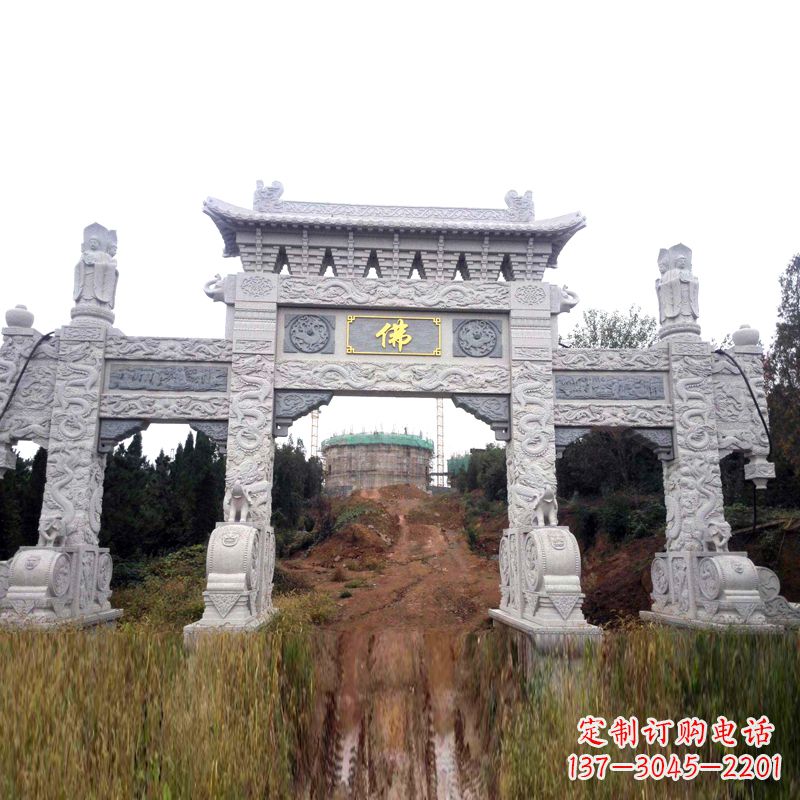 内江景区入口石牌坊雕塑,为您塑造独一无二的精美雕塑