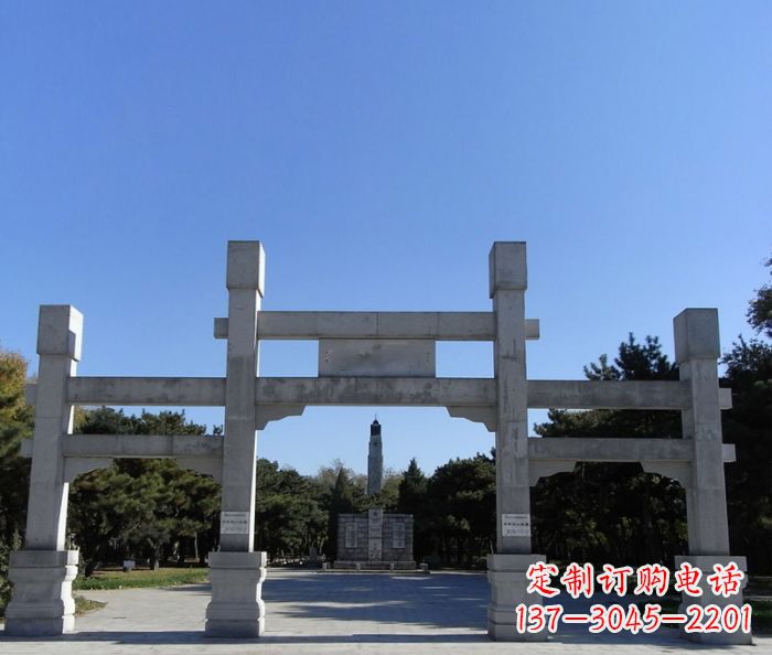 内江中领雕塑石雕牌坊定制