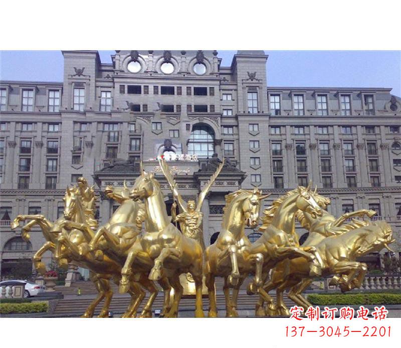 内江阿波罗战车铜雕，雕刻令人惊叹