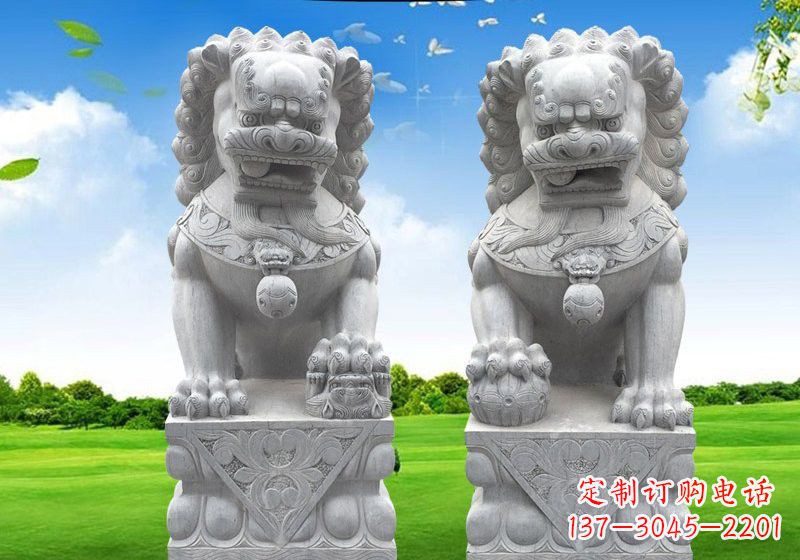 内江看门狮子石雕