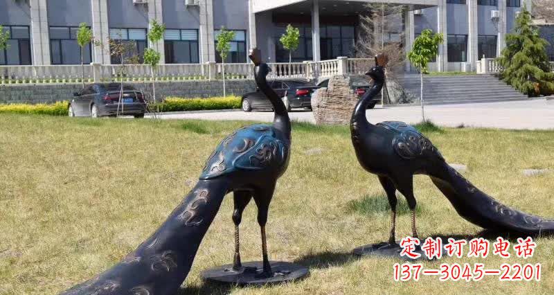 内江领雕塑-孔雀铜雕,高雅精美的艺术精品
