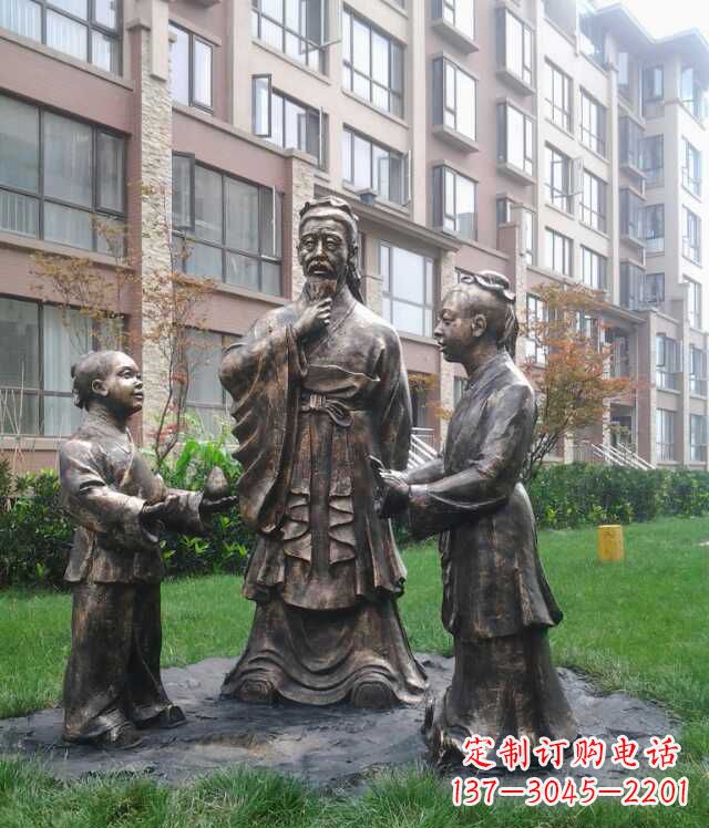 内江孔融让梨古代人物雕塑