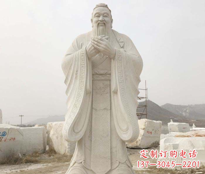 内江以孔子崇高形象设计独一无二的雕塑