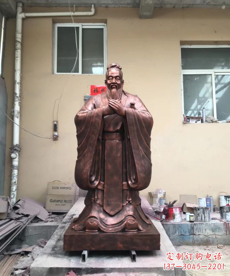内江传承中华文化精髓,尊崇古代伟大思想家——中领雕塑定制孔子雕塑