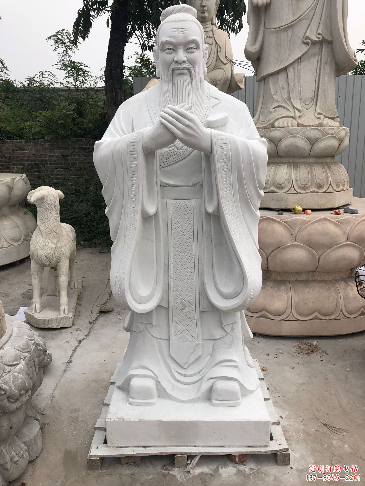 内江孔子人物铜雕塑