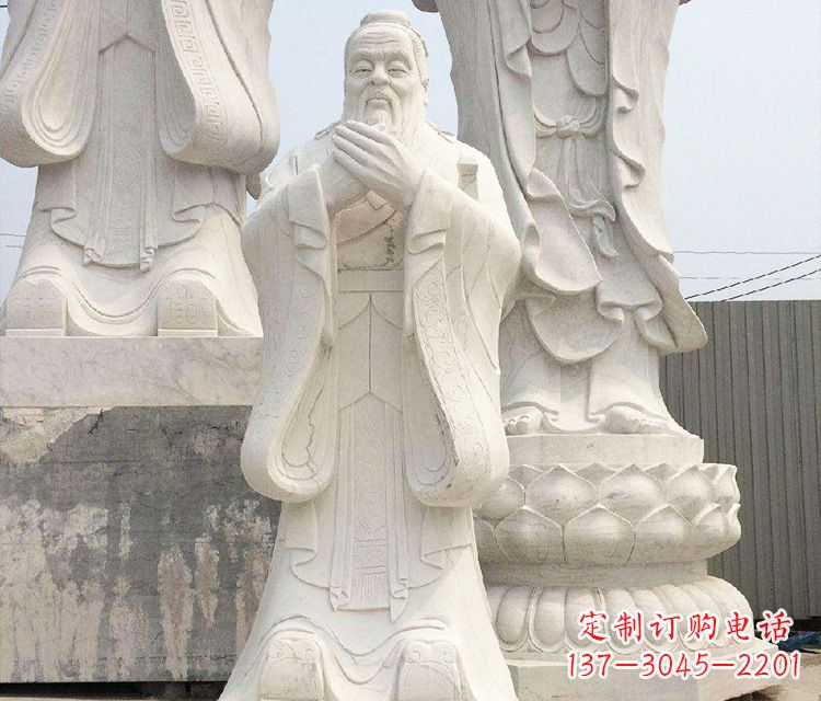 内江领雕塑让孔子神态永驻——孔子三雕像
