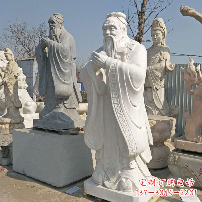 内江雕塑大师之作:孔子铜雕