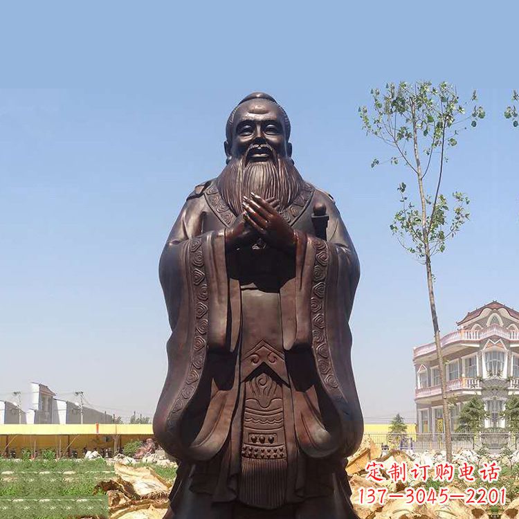 内江孔子铜雕塑,传承中华文化的传奇精品
