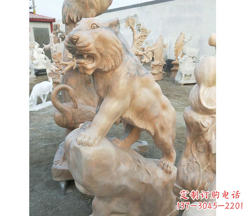 内江高端石雕老虎,让你的公园里更加精彩