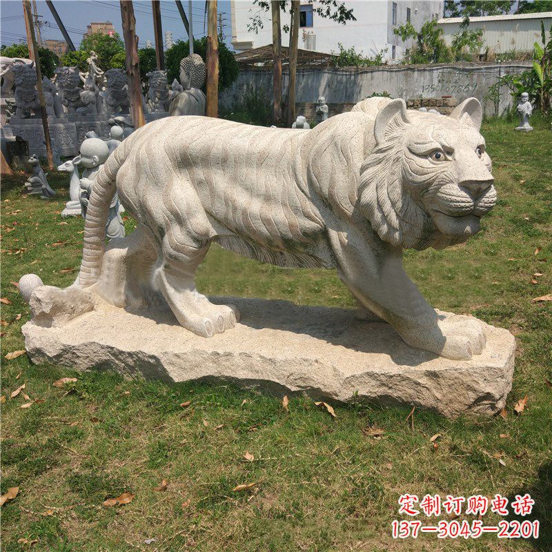 内江中领雕塑推出老虎石雕艺术品,这是一种以花…