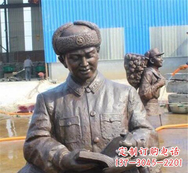 内江中领雕塑:雷锋名人铜雕