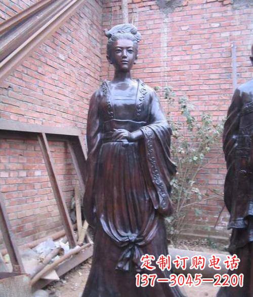 内江李清照铜雕